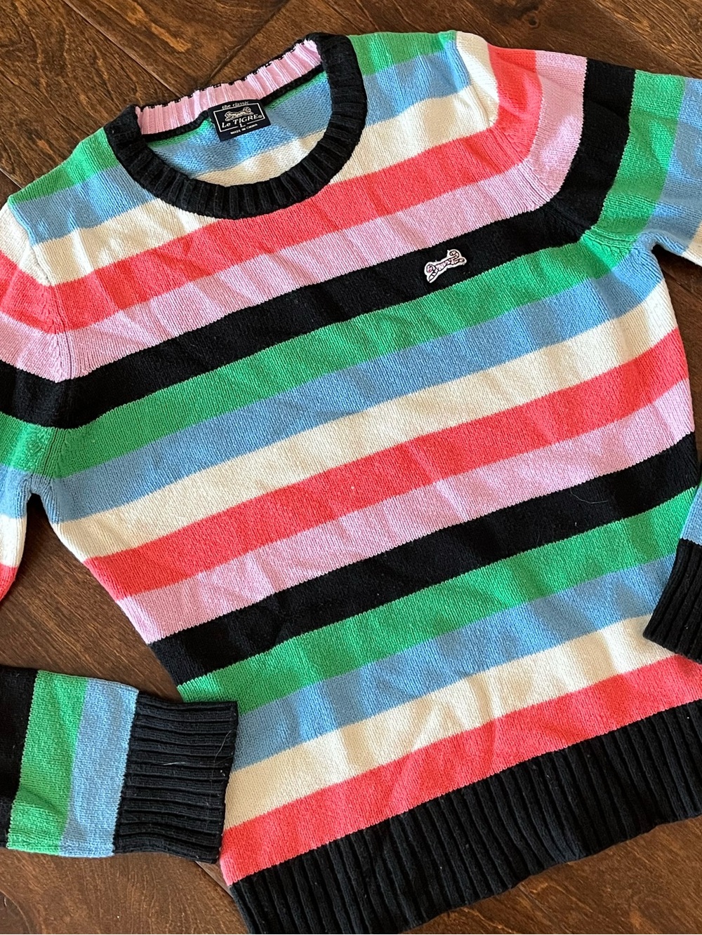 Le Tigre Multicolor Striped Crewneck Sweater